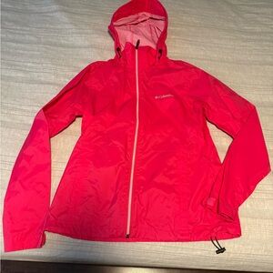 Columbia Women's Bright Pink Rain Jacket